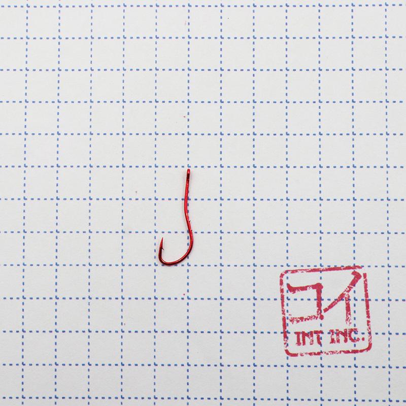 Крючок KOI "RYUSEN-RING-2BH", размер 12 (INT), цвет RED (10 шт.) - 1