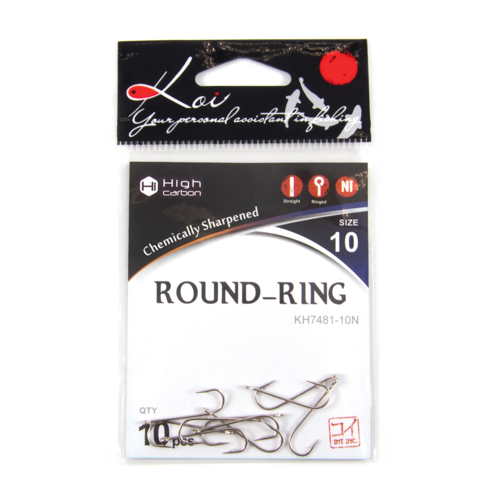 Крючок KOI "ROUND-RING", размер 10 (INT), цвет N (10 шт.) - 4