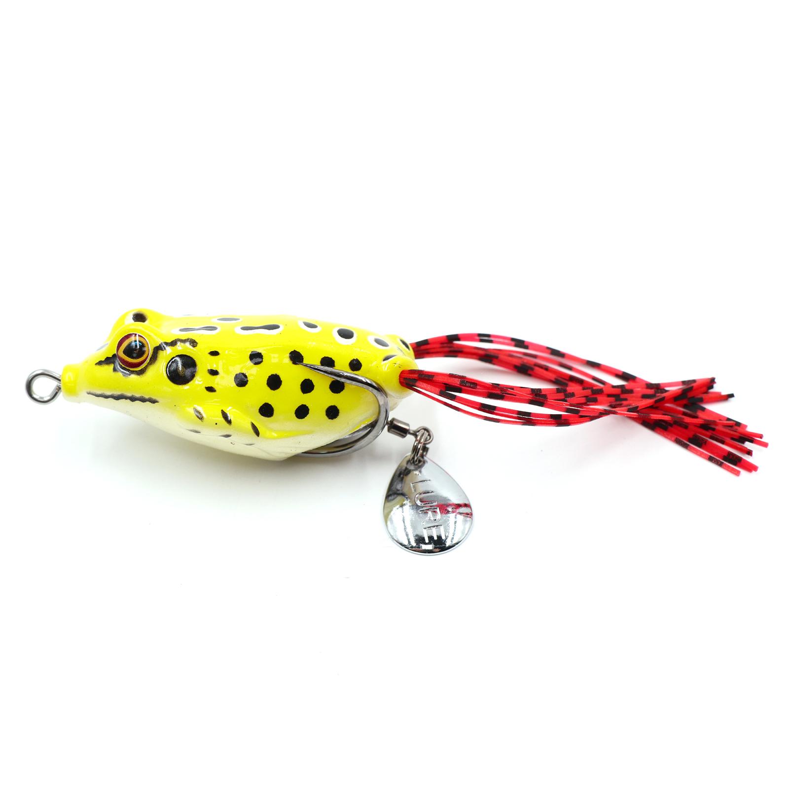 Лягушка-незацепляйка Namazu FROG с лепестком, 55 мм, 10 г, цвет 10, крючок-двойник YR Hooks (BN) #1/