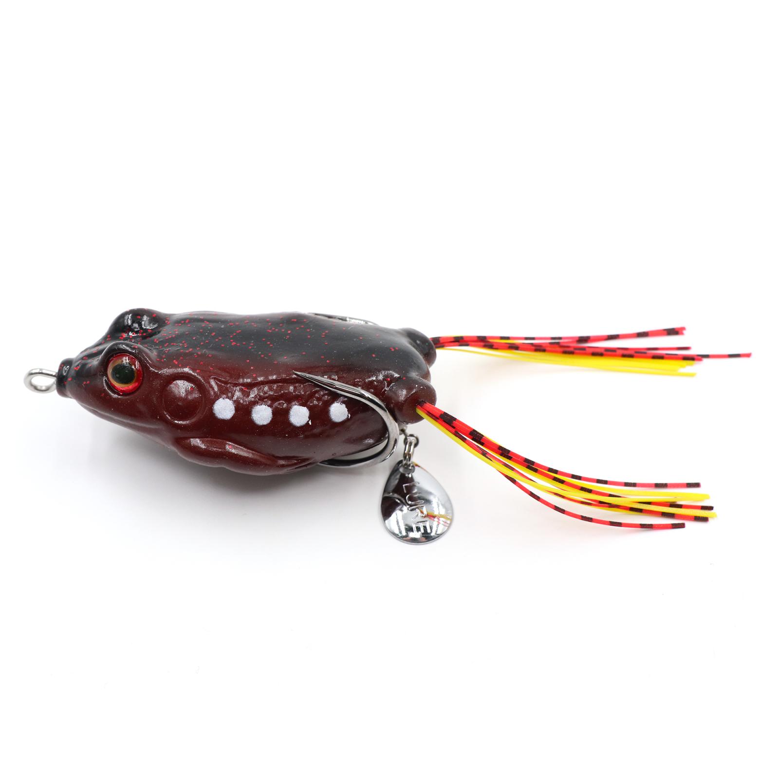 Лягушка-незацепляйка Namazu FROG с лепестком, 65 мм, 18 г,цвет 04, крючок-двойник YR Hooks (BN) #3/0