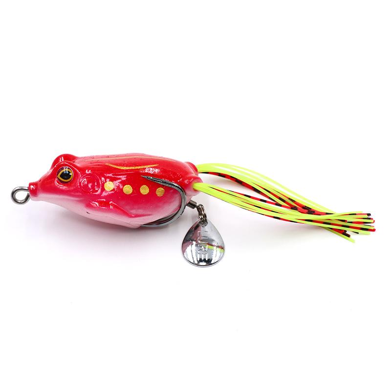 Лягушка-незацепляйка Namazu FROG с лепестком, 55 мм, 10 г,цвет 01, крючок-двойник YR Hooks (BN) #1/0