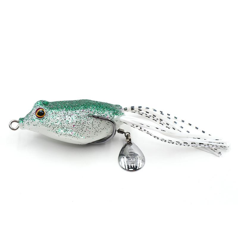 Лягушка-незацепляйка Namazu FROG с лепестком, 55 мм, 10 г,цвет 03, крючок-двойник YR Hooks (BN) #1/0