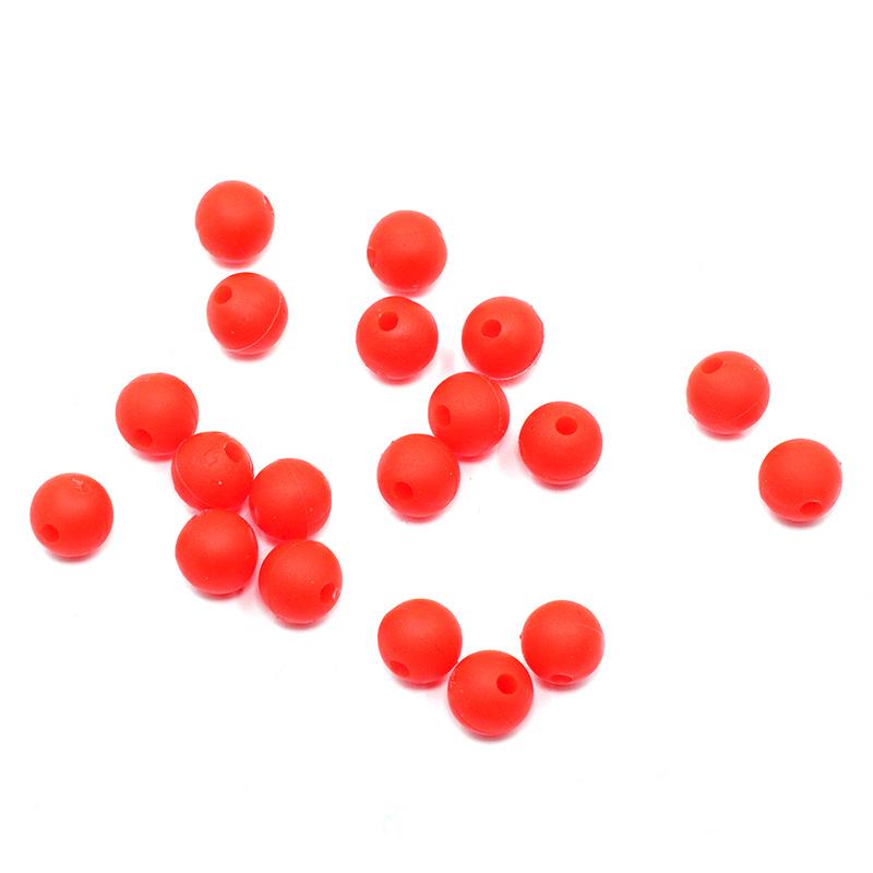 Бусина фидерная Namazu Soft Beads, PVC, круглая, d-6 мм, цв. фц. красный (20 шт.)