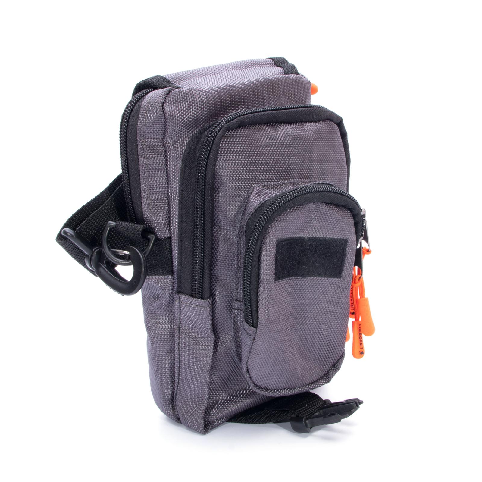 Сумка рыболовная "СЛЕДОПЫТ" Street Fishing MultiLock V-Pouch, 22х12,5х8 см, цв. серый - 4
