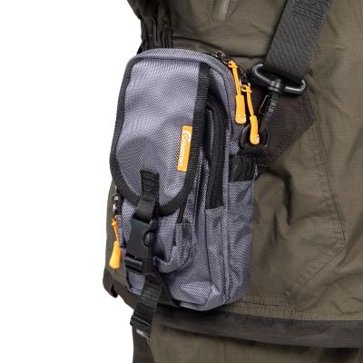 Сумка рыболовная "СЛЕДОПЫТ" Street Fishing MultiLock V-Pouch, 22х12,5х8 см, цв. серый - 8