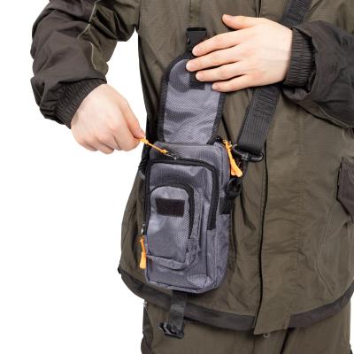 Сумка рыболовная "СЛЕДОПЫТ" Street Fishing MultiLock V-Pouch, 22х12,5х8 см, цв. серый - 9