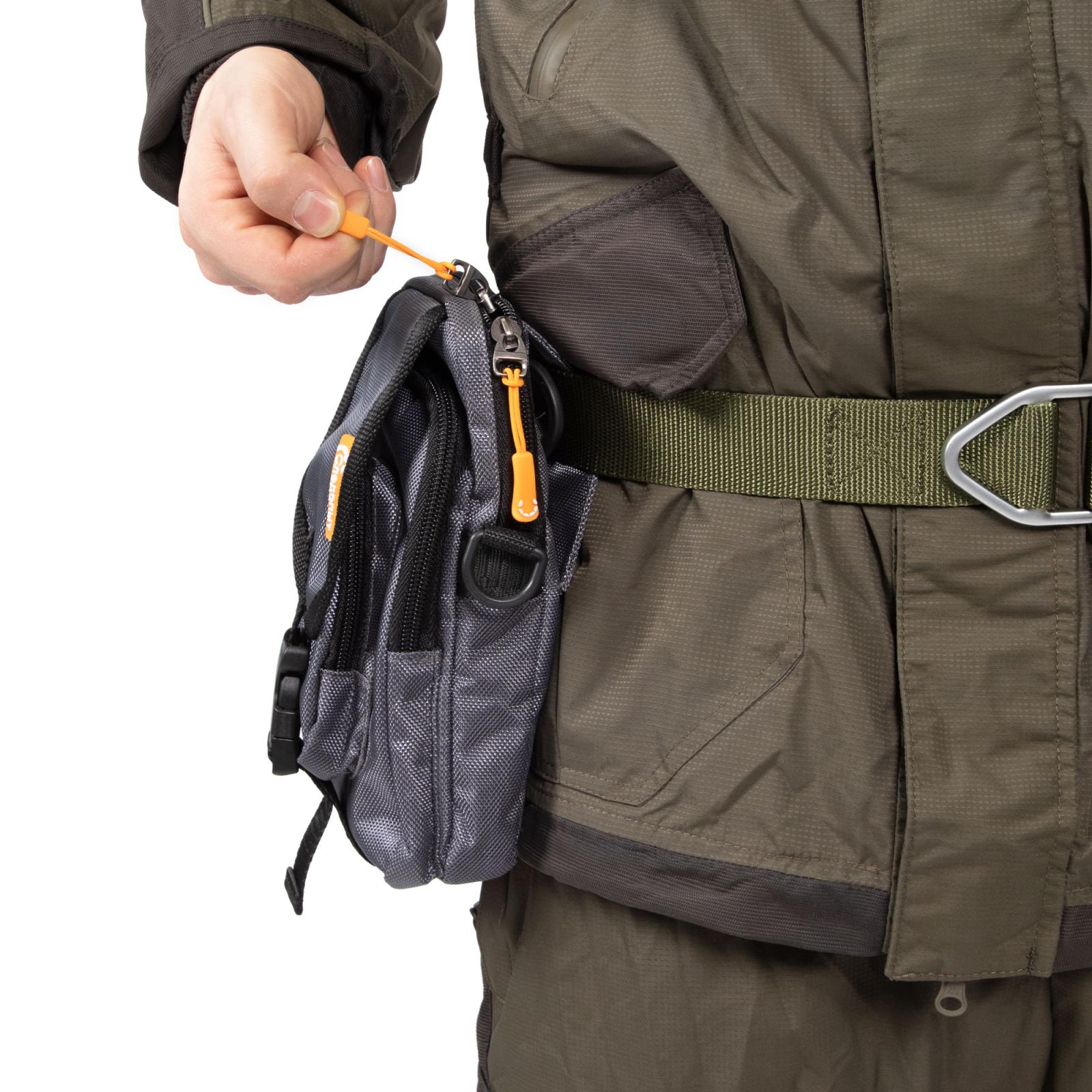 Сумка рыболовная "СЛЕДОПЫТ" Street Fishing MultiLock V-Pouch, 22х12,5х8 см, цв. серый - 10