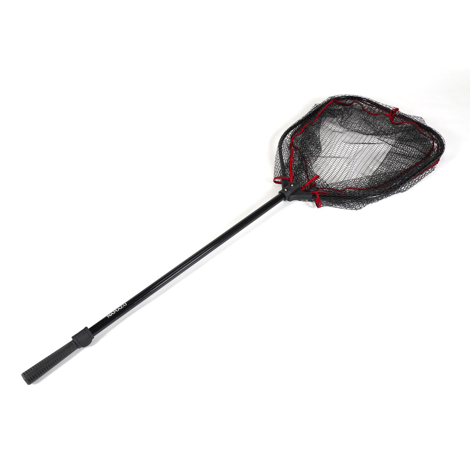 Подсачек складной телескопич. Namazu Pro NoKnot Net PVC, L-160 см, квадр.складной обод 50 см,PVC