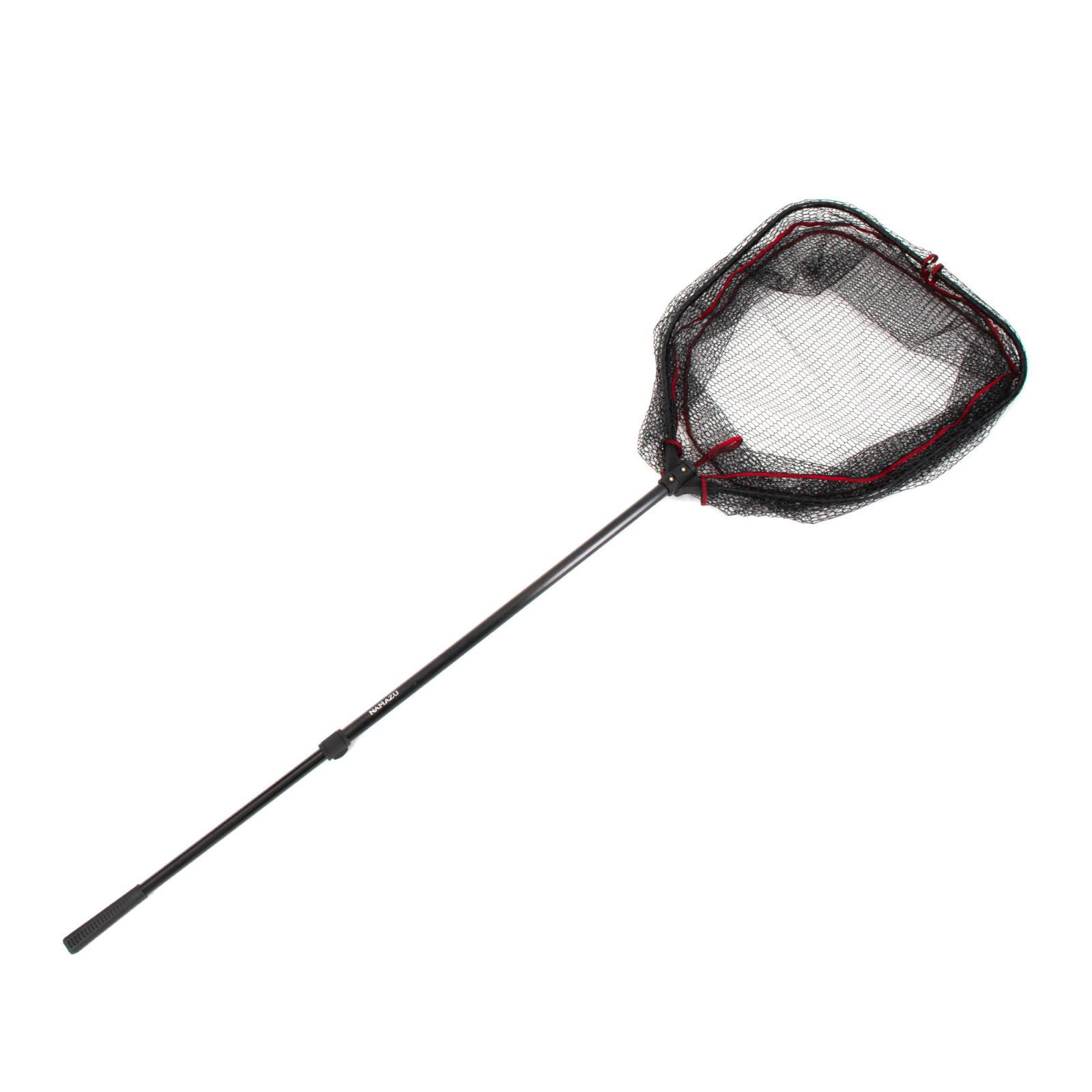 Подсачек складной телескопич. Namazu Pro NoKnot Net PVC, L-160 см, квадр.складной обод 60 см,PVC - 6