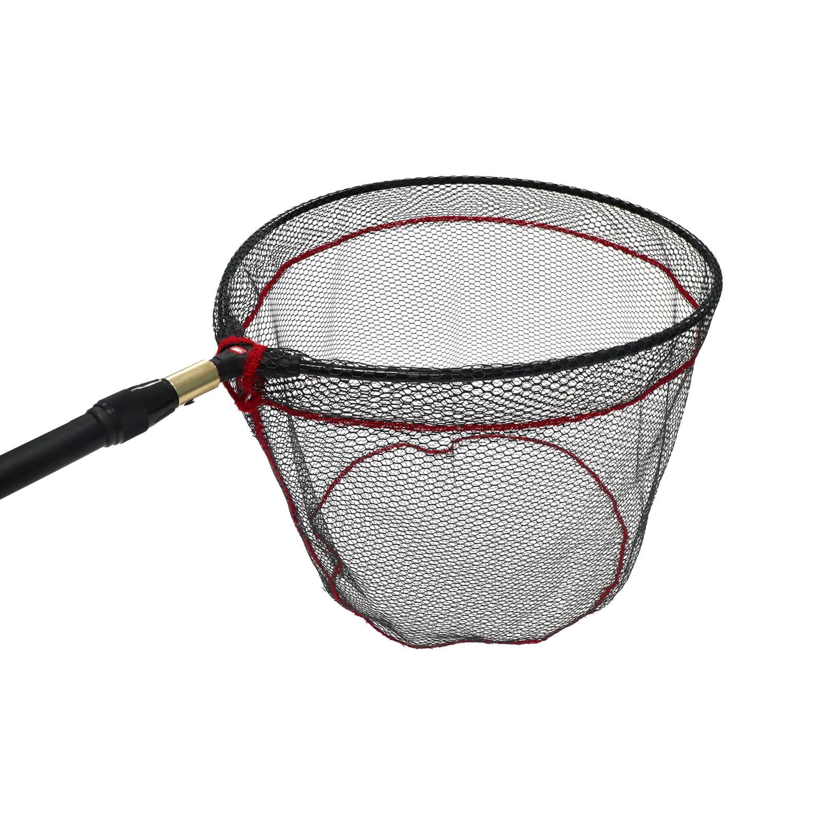 Подсачек складной телескопич. Namazu Pro NoKnot Net PVC, L- 200 см, овальный обод 55х45 см, PVC - 3