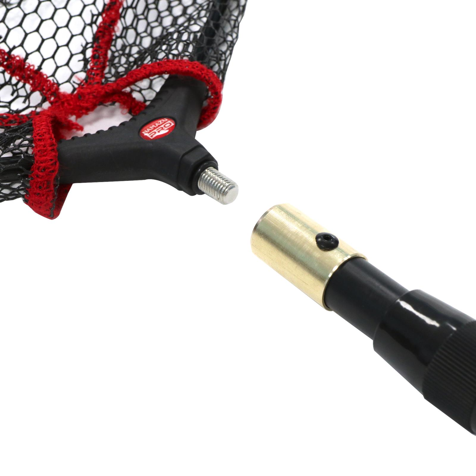 Подсачек складной телескопич. Namazu Pro NoKnot Net PVC, L- 200 см, овальный обод 55х45 см, PVC - 7