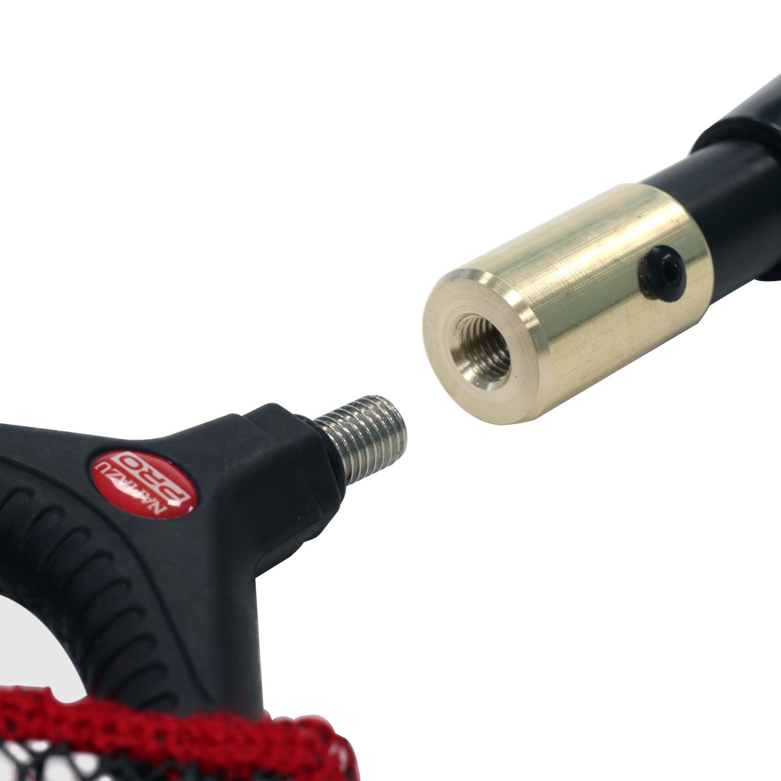Подсачек складной телескопич. Namazu Pro NoKnot Net PVC, L- 200 см, овальный обод 55х45 см, PVC - 8