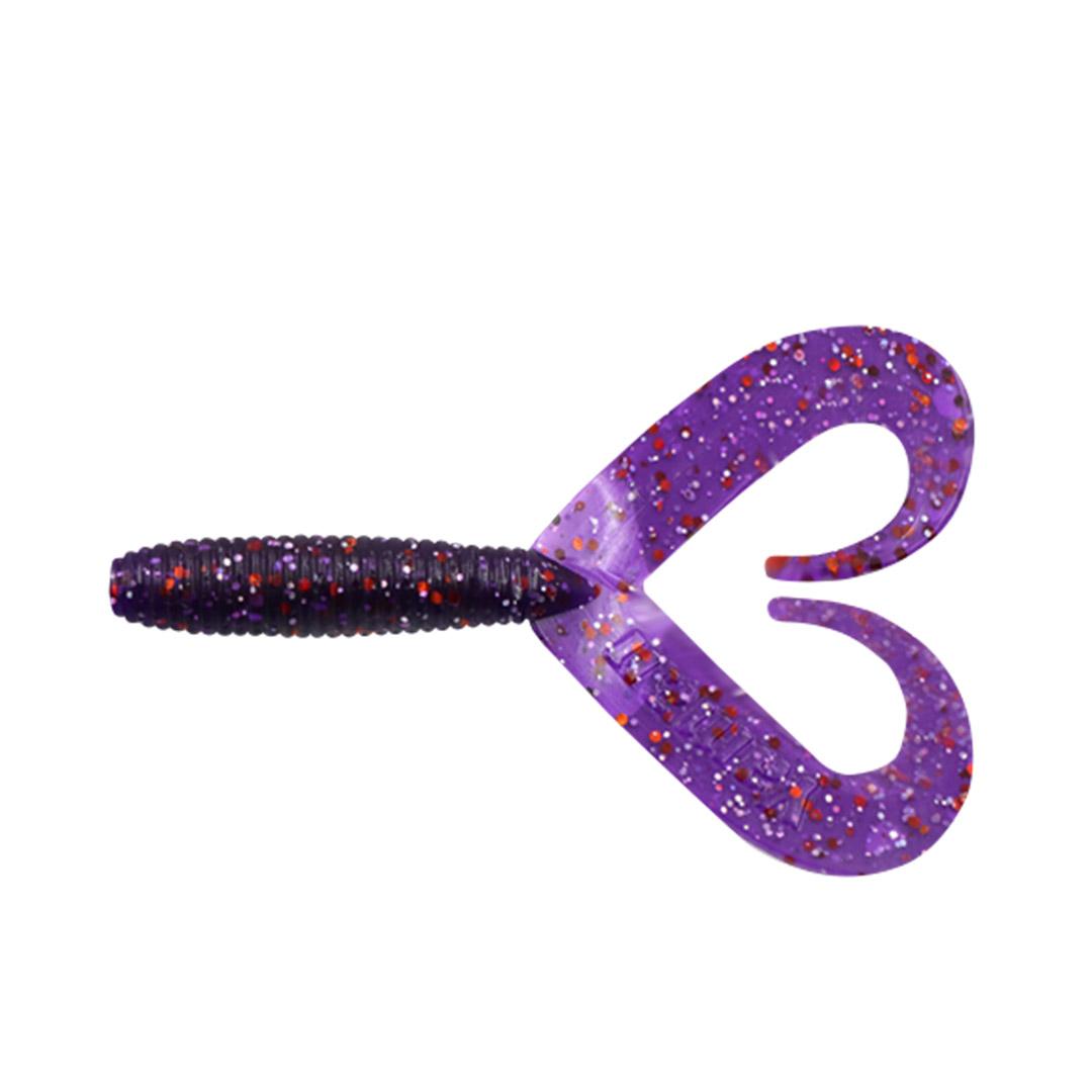 Твистер YAMAN PRO Loop-Two, р.4 inch, цв. #08 - Violet (уп.5 шт) - 1