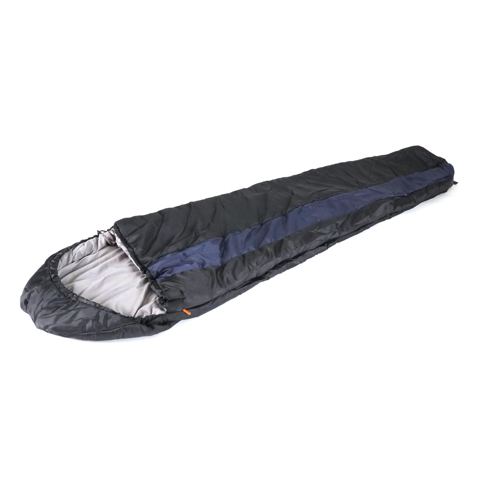 Спальный мешок-кокон "СЛЕДОПЫТ- Comfort", 230х80 см, ± 5%, до 0С, 3х слойный, цв.черный
