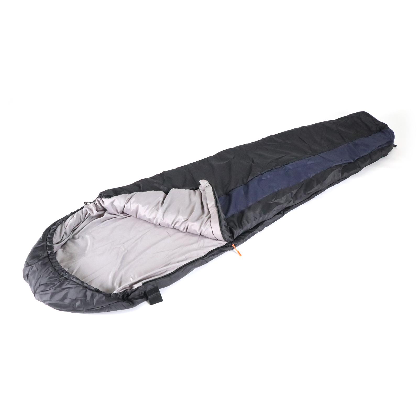 Спальный мешок-кокон "СЛЕДОПЫТ- Comfort", 230х80 см, ± 5%, до 0С, 3х слойный, цв.черный - 2