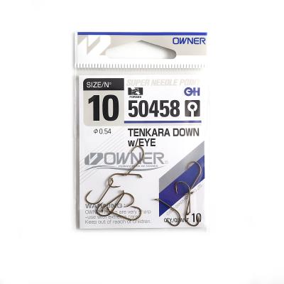 Крючок OWNER Tenkara Down w/eye brown №10 10шт - 1