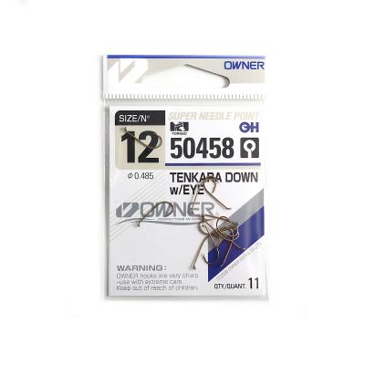 Крючок OWNER Tenkara Down w/eye brown №12 11шт - 1