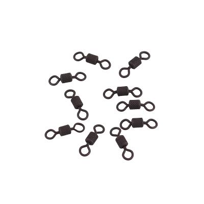 Вертлюг Namazu Pro ROLLING RIBBED SWIVEL, латунь, цв. Carbon, р. 2, test-43 кг (уп. 10 шт.) - 3
