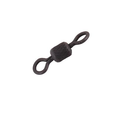 Вертлюг Namazu Pro ROLLING RIBBED SWIVEL, латунь, цв. Carbon, р. 4, test-29 кг (уп. 10 шт.) - 4