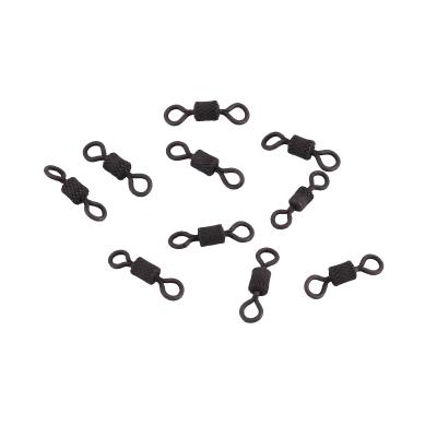 Вертлюг Namazu Pro ROLLING RIBBED SWIVEL, латунь, цв. Carbon, р. 7, test-14 кг (уп. 10 шт.) - 3