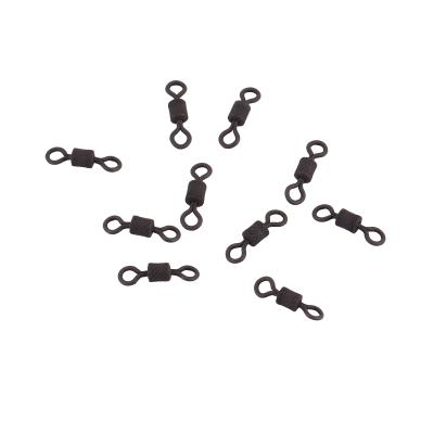 Вертлюг Namazu Pro ROLLING RIBBED SWIVEL, латунь, цв. Carbon, р. 8, test-9 кг (уп. 10 шт.) - 3