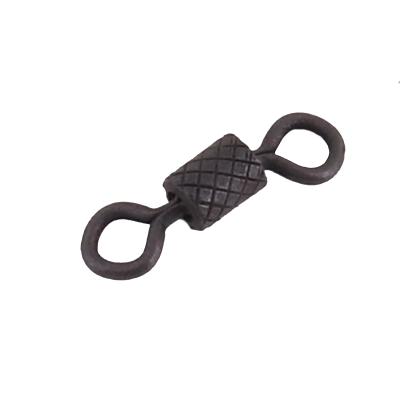 Вертлюг Namazu Pro ROLLING RIBBED SWIVEL, латунь, цв. Carbon, р. 9, test-6 кг (уп. 10 шт.) - 4