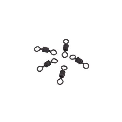 Вертлюг Namazu Pro ROLLING RIBBED SWIVEL, латунь, цв. Carbon, р. 1/0, test-72 кг (уп. 5 шт.) - 3