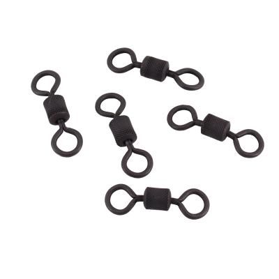 Вертлюг Namazu Pro ROLLING RIBBED SWIVEL, латунь, цв. Carbon, р. 4/0, test-125 кг (уп. 5 шт.) - 3