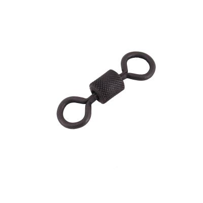 Вертлюг Namazu Pro ROLLING RIBBED SWIVEL, латунь, цв. Carbon, р. 4/0, test-125 кг (уп. 5 шт.) - 4
