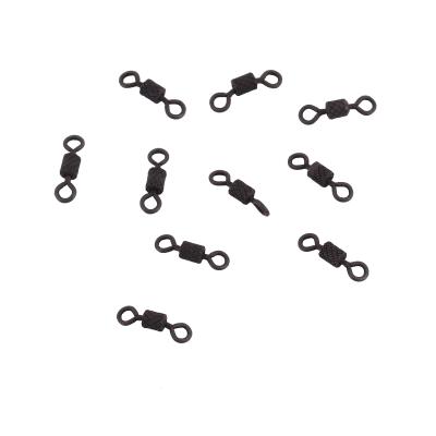 Вертлюг Namazu Pro ROLLING RIBBED SWIVEL, латунь, цв. Carbon, р. 10, test-4 кг (уп. 10 шт.) - 3