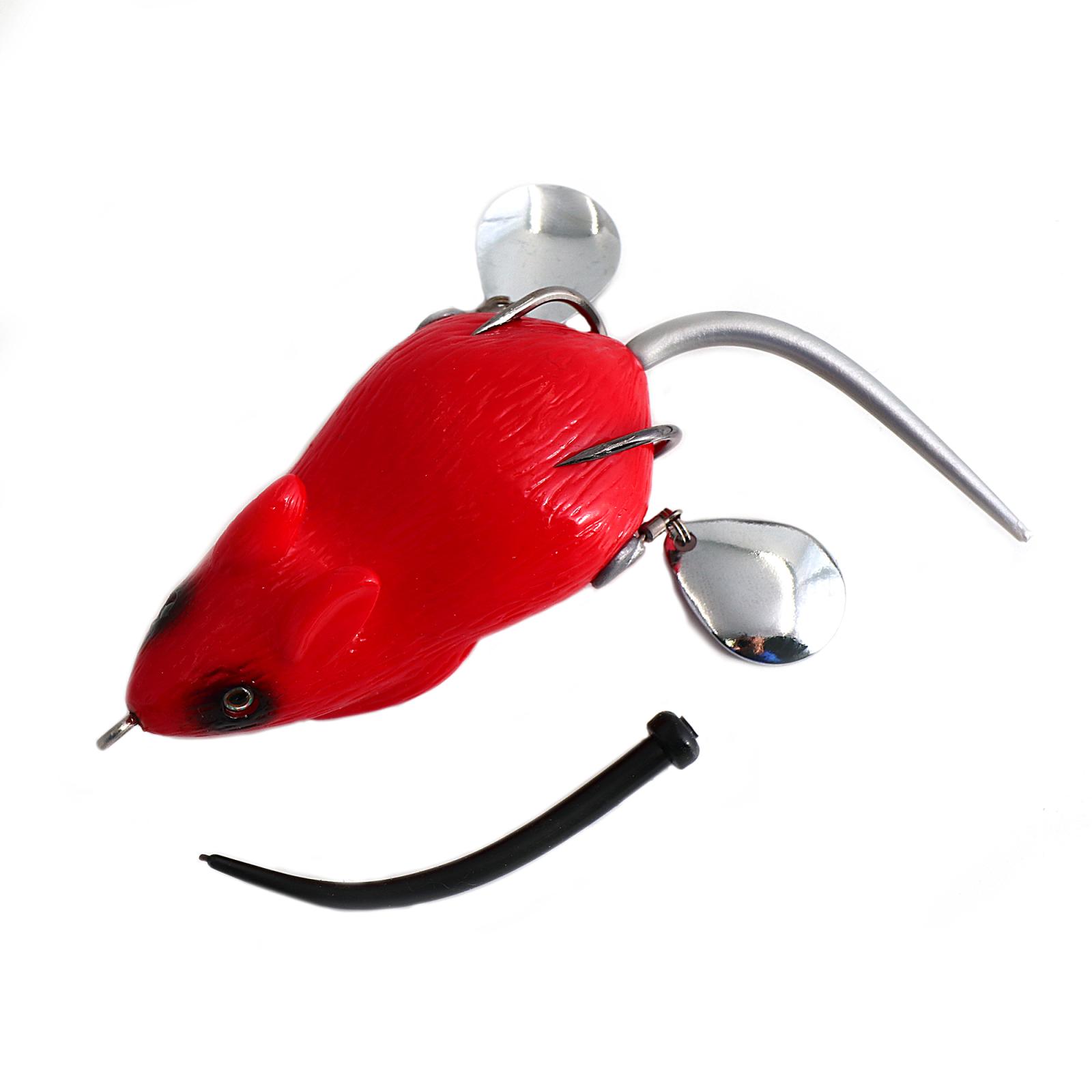 Мышь-незацепляйка Namazu MOUSE с лепестками, 76 мм, 26 г, цвет 12, крючок-двойник YR Hooks (BN) #2/0 - 5
