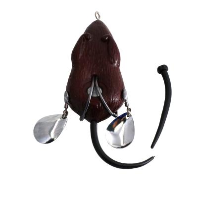 Мышь-незацепляйка Namazu MOUSE с лепестками, 76 мм, 26 г, цвет 13, крючок-двойник YR Hooks (BN) #2/0 - 4