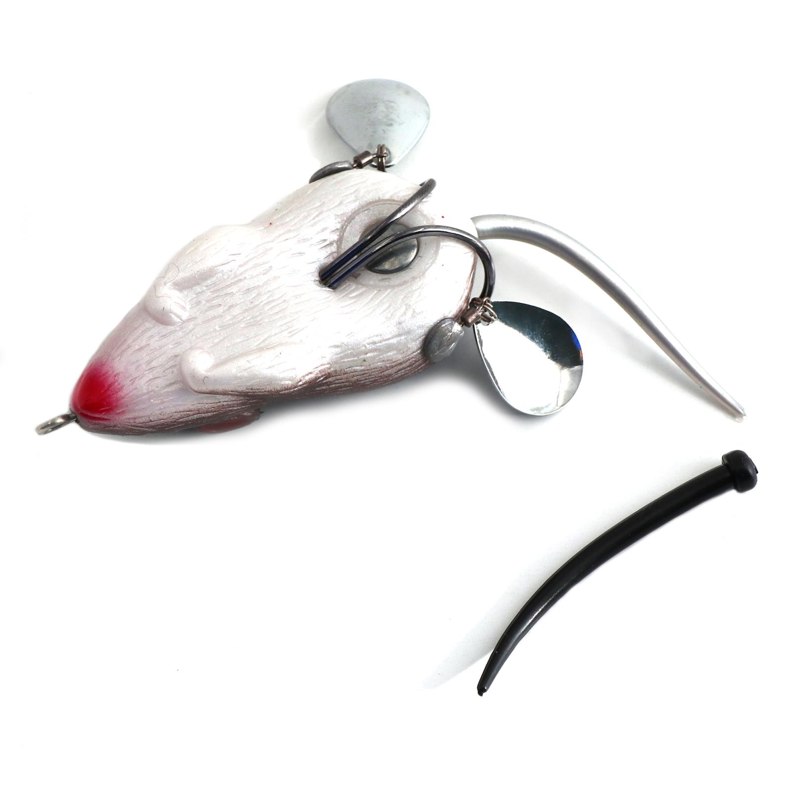 Мышь-незацепляйка Namazu MOUSE с лепестками, 76 мм, 26 г, цвет 18, крючок-двойник YR Hooks (BN) #2/0 - 4