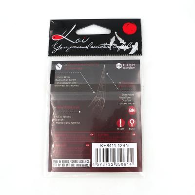 Крючок KOI "SINGLE SPOON LONG", размер 12 (INT), цвет BN (10 шт.) - 4