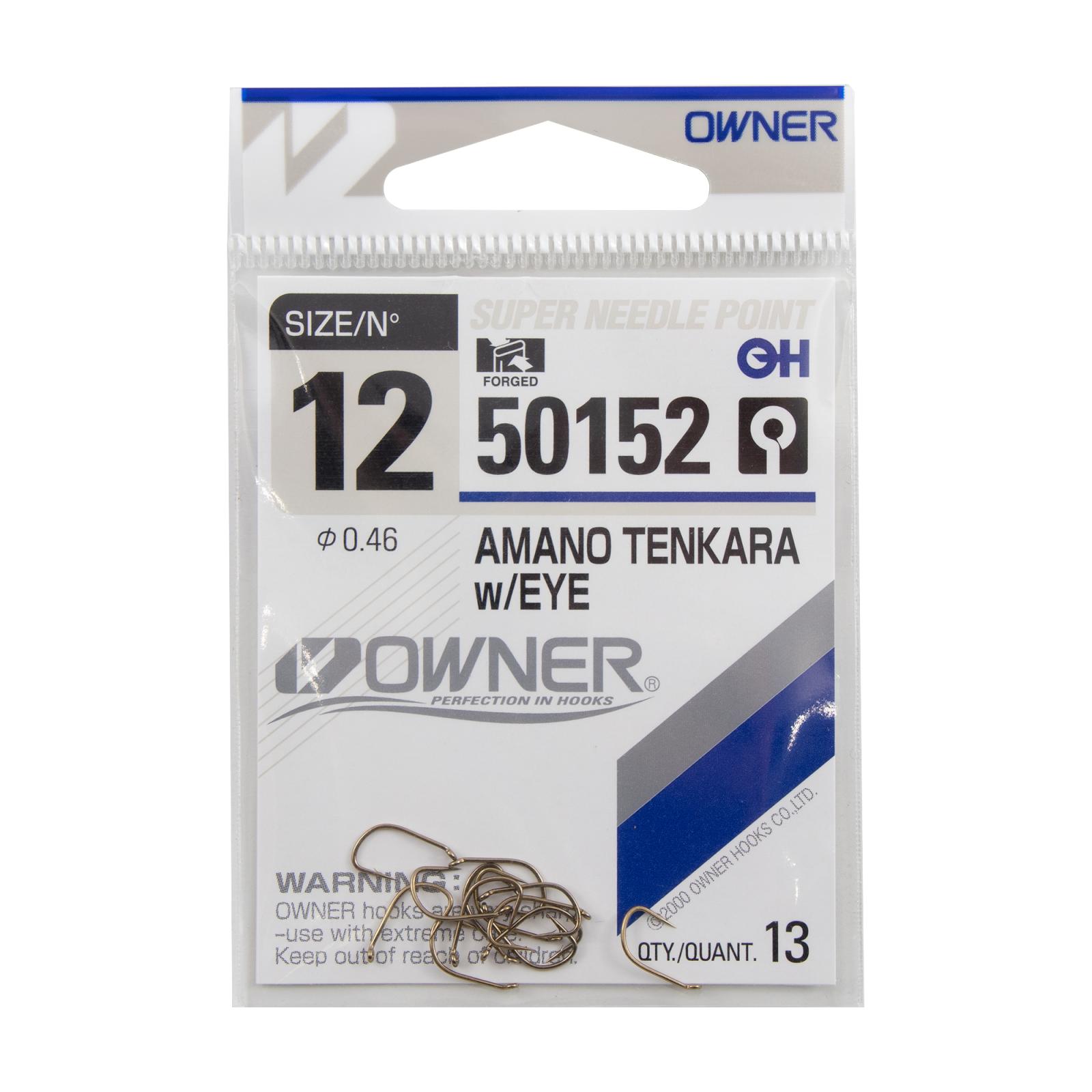 Крючок OWNER AMANO TENKARA w/eye brown №12 13шт - 3