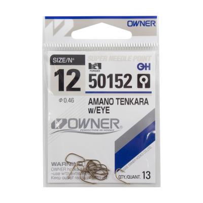Крючок OWNER AMANO TENKARA w/eye brown №12 13шт - 3