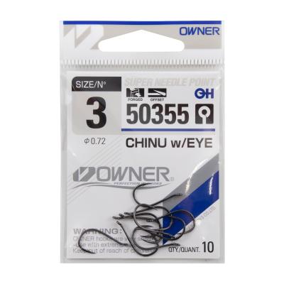 Крючок OWNER Chinu w/eye BC №3 10шт - 3