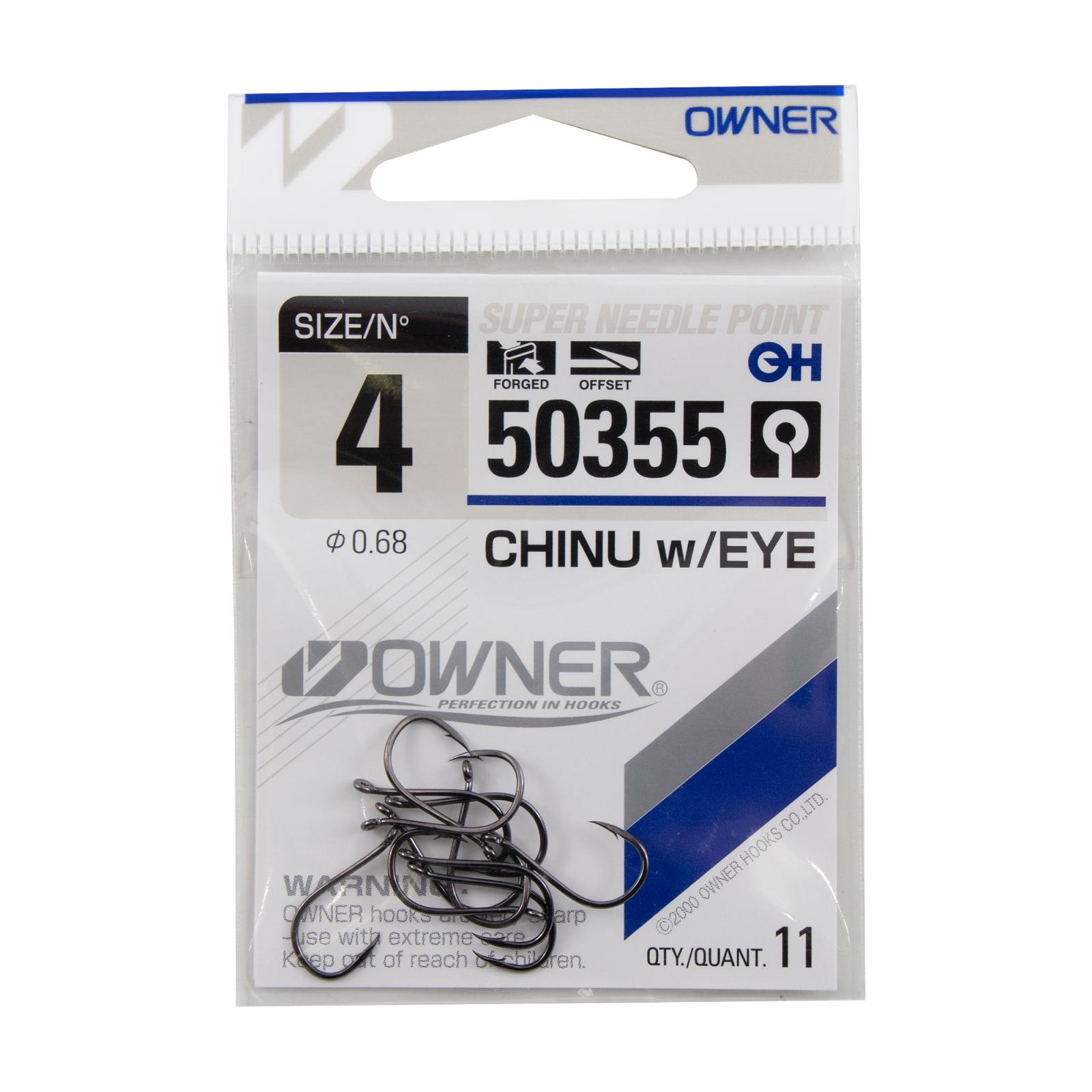 Крючок OWNER Chinu w/eye BC №4 11шт - 3