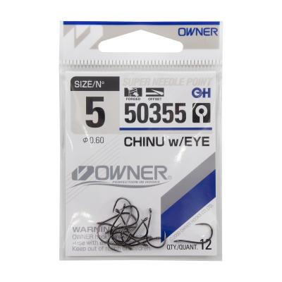 Крючок OWNER Chinu w/eye BC №5 12шт - 3