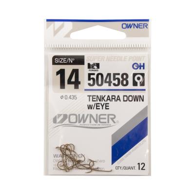 Крючок OWNER Tenkara Down w/eye brown №14 12шт - 3