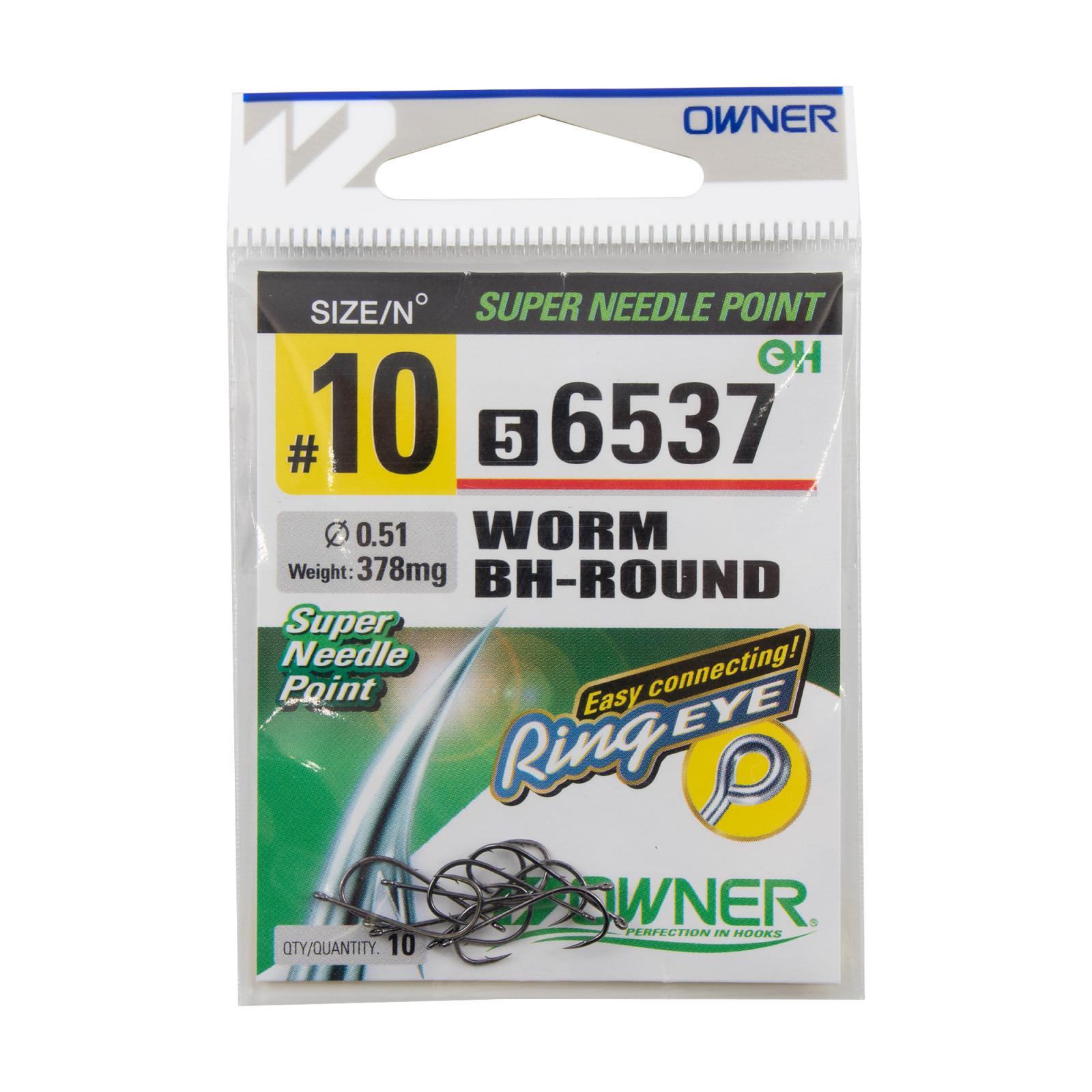 Крючок OWNER Worm BH-Round BC №10 10шт - 3