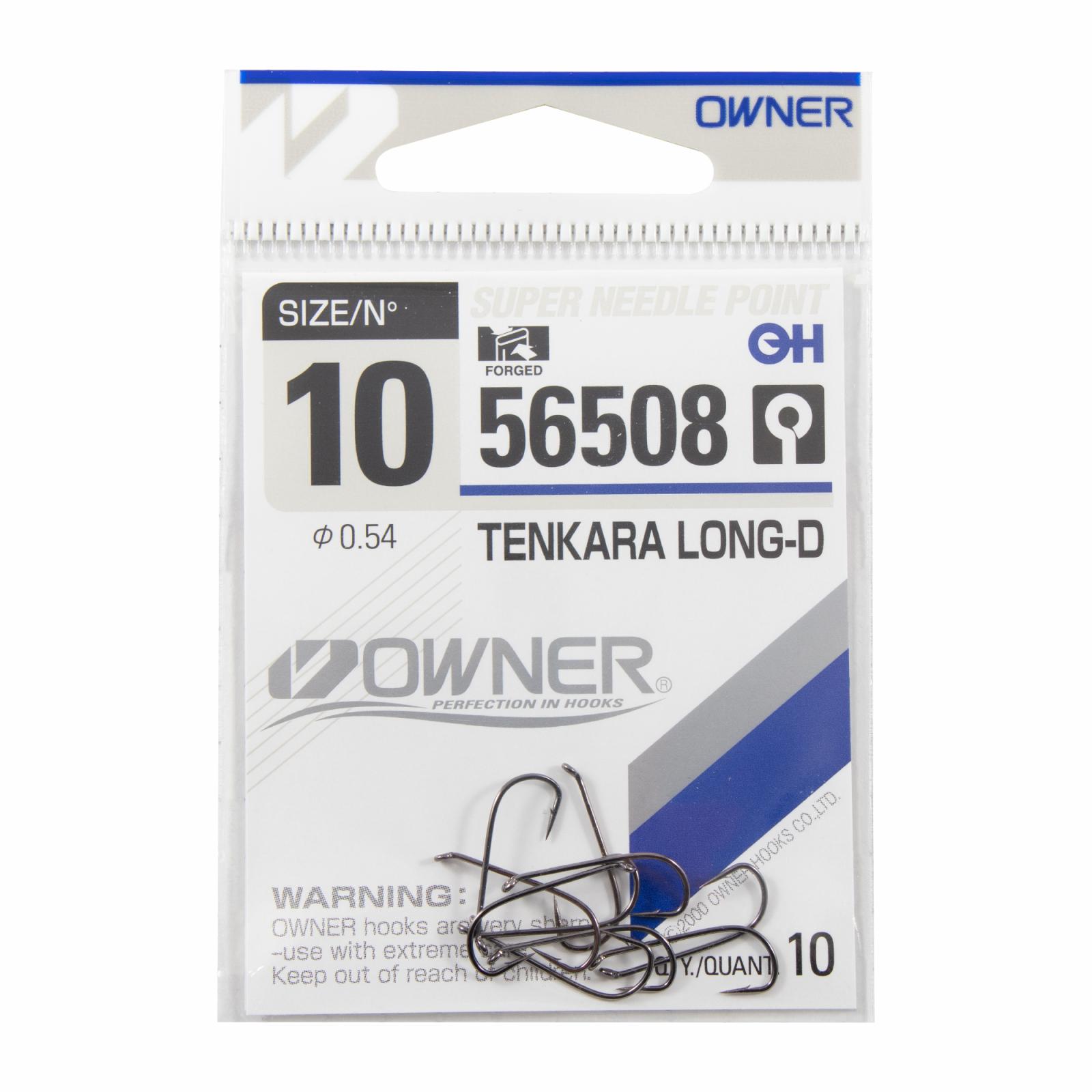 Крючок OWNER Tenkara Long-D №10 10шт - 1