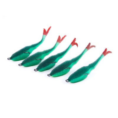 Поролоновая рыбка YAMAN Devious Minnow на двойнике, р. 105 мм, цвет 17 UV (5 шт.) - 2