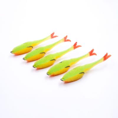 Поролоновая рыбка YAMAN Devious Minnow на двойнике, р. 105 мм, цвет 21 UV (5 шт.) - 2