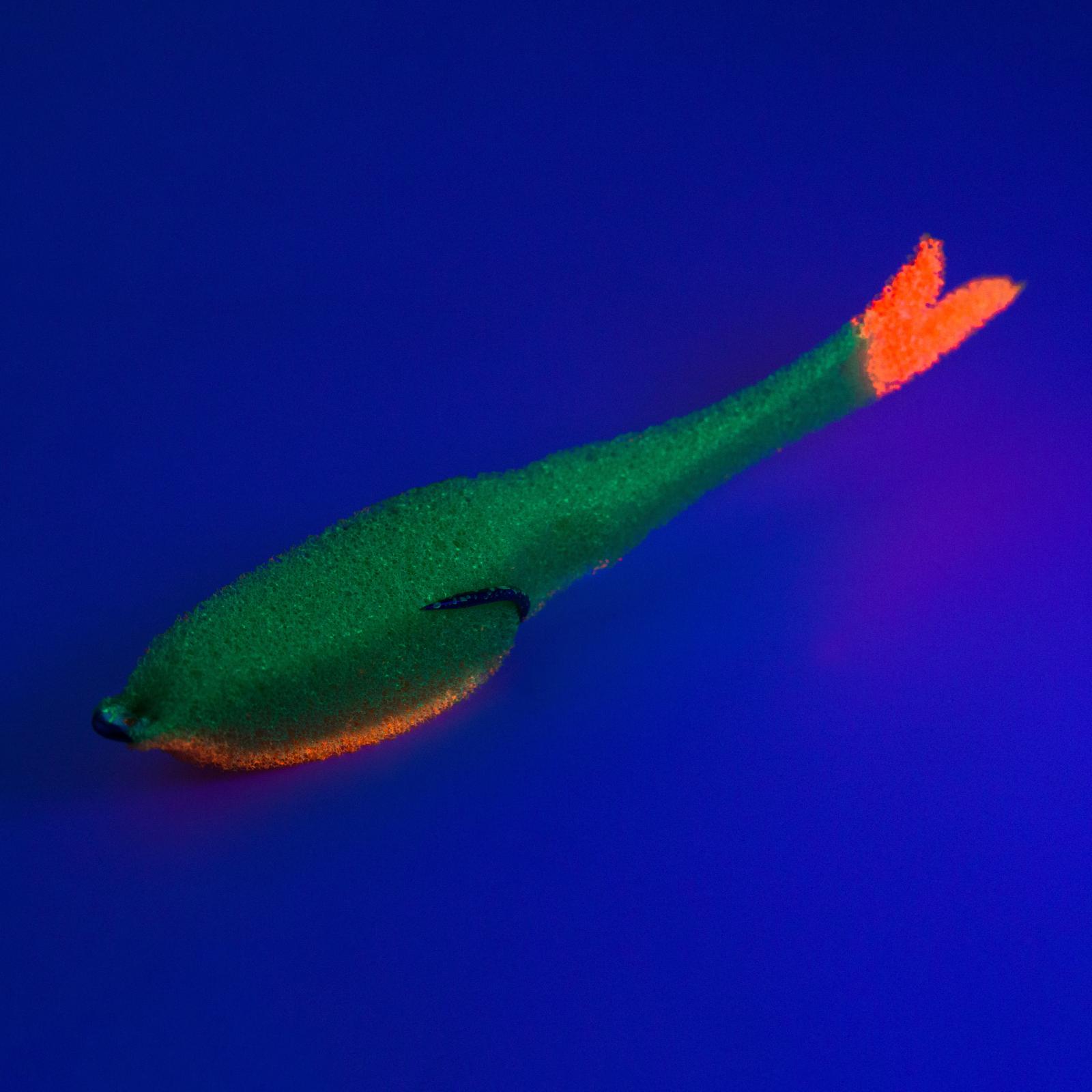 Поролоновая рыбка YAMAN Devious Minnow на двойнике, р. 105 мм, цвет 21 UV (5 шт.) - 3