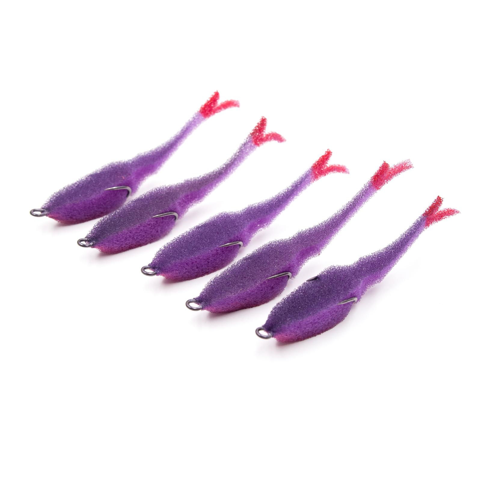 Поролоновая рыбка YAMAN Devious Minnow на двойнике, р. 105 мм, цвет 25 UV (5 шт.) - 2