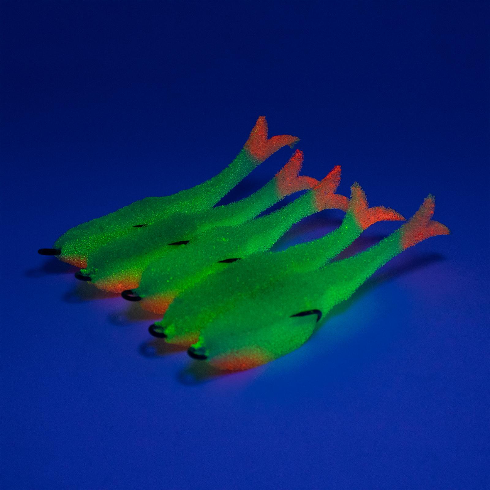 Поролоновая рыбка YAMAN Devious Minnow на двойнике, р. 105 мм, цвет 26 UV (5 шт.) - 4