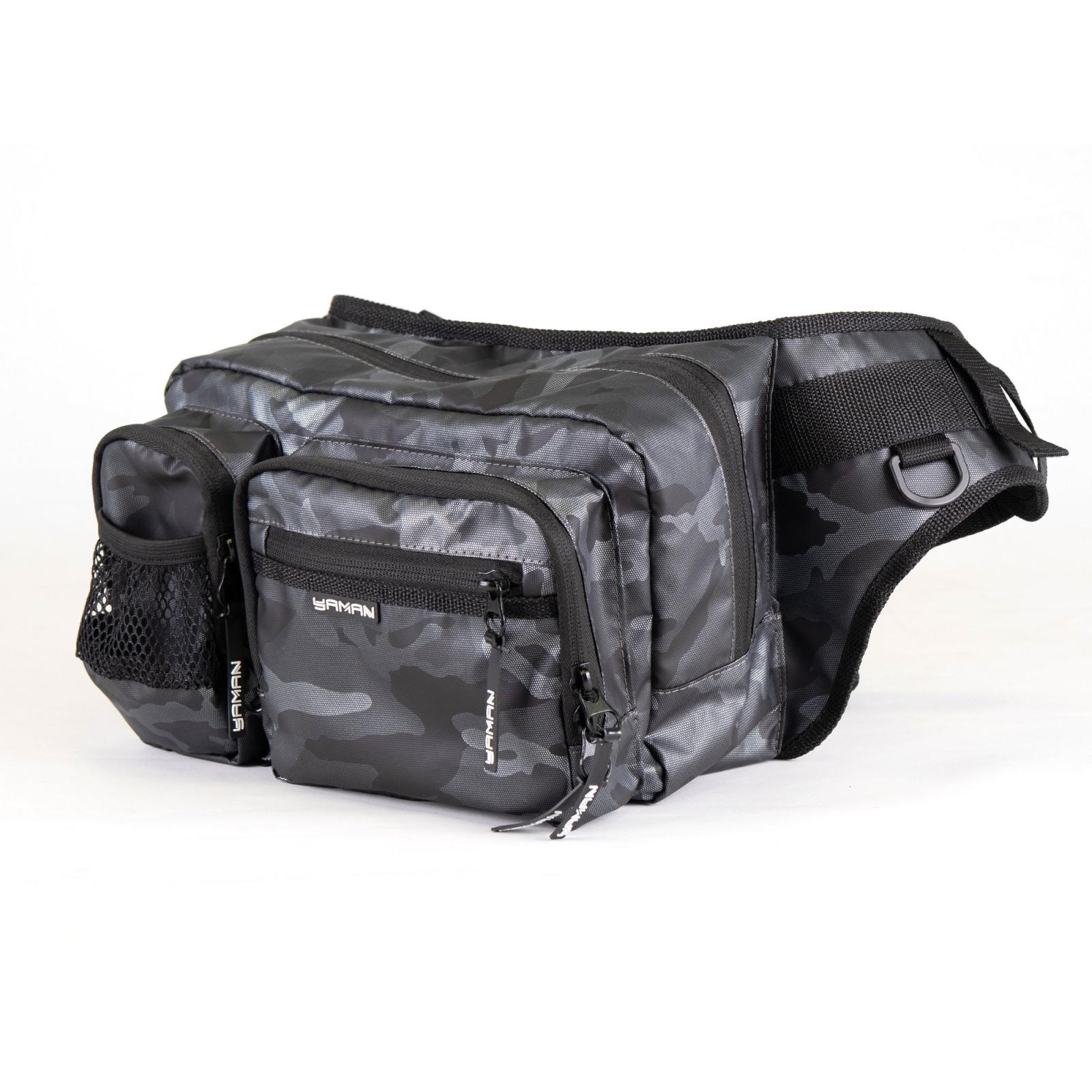 Сумка рыболовная "Yaman" Fishing Hip Bag, 28х21х17 см, цв. серый камуфляж - 2