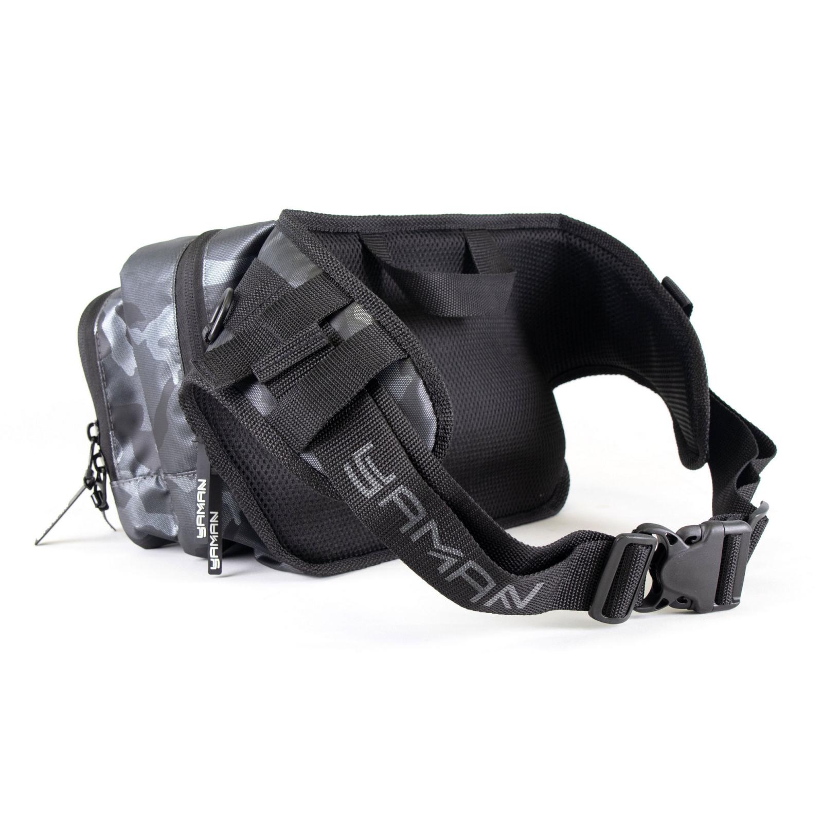 Сумка рыболовная "Yaman" Fishing Hip Bag, 28х21х17 см, цв. серый камуфляж - 3