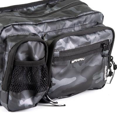 Сумка рыболовная "Yaman" Fishing Hip Bag, 28х21х17 см, цв. серый камуфляж - 5